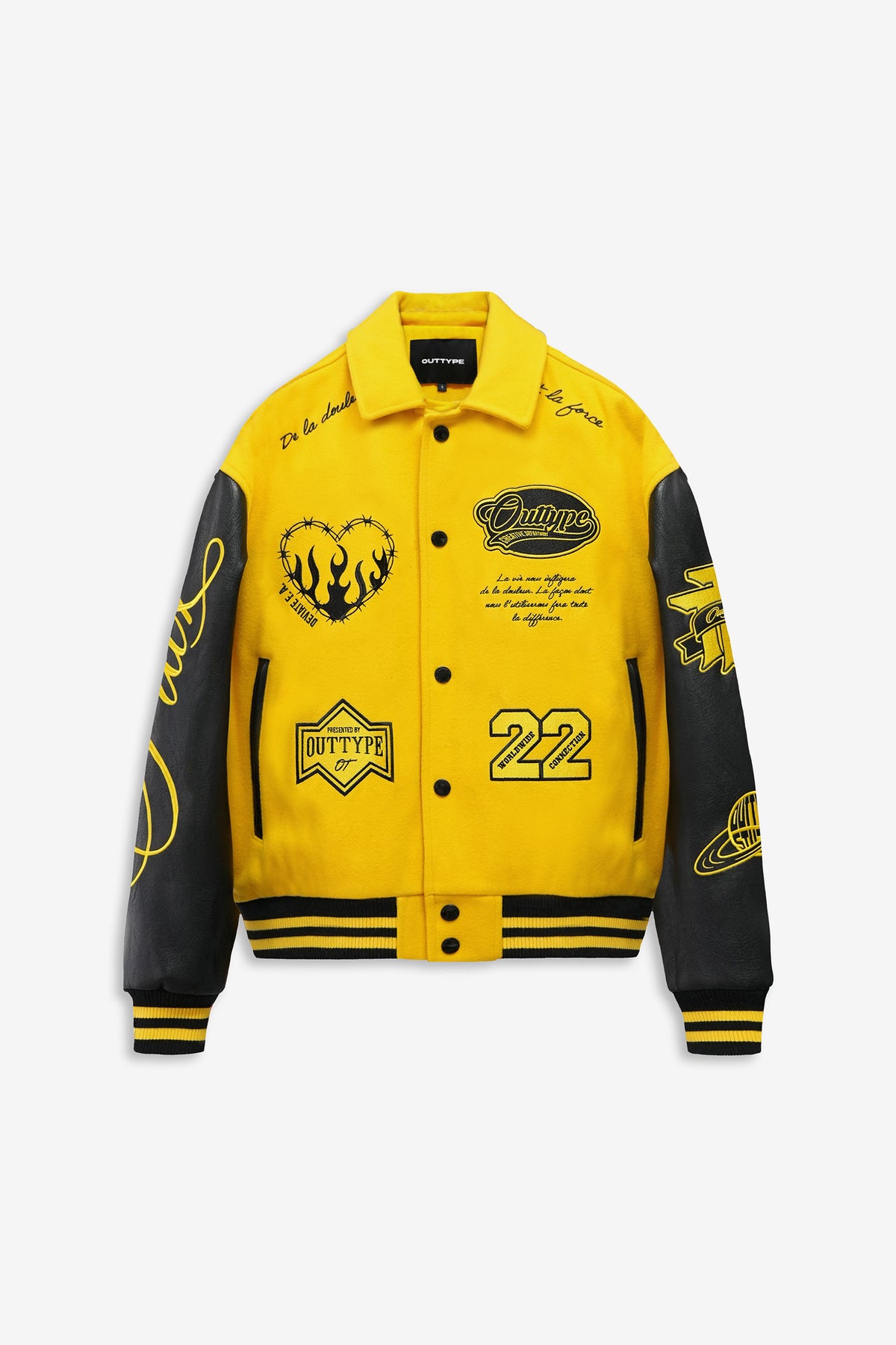 Heavy "De la Douleur" Varsity Jacket