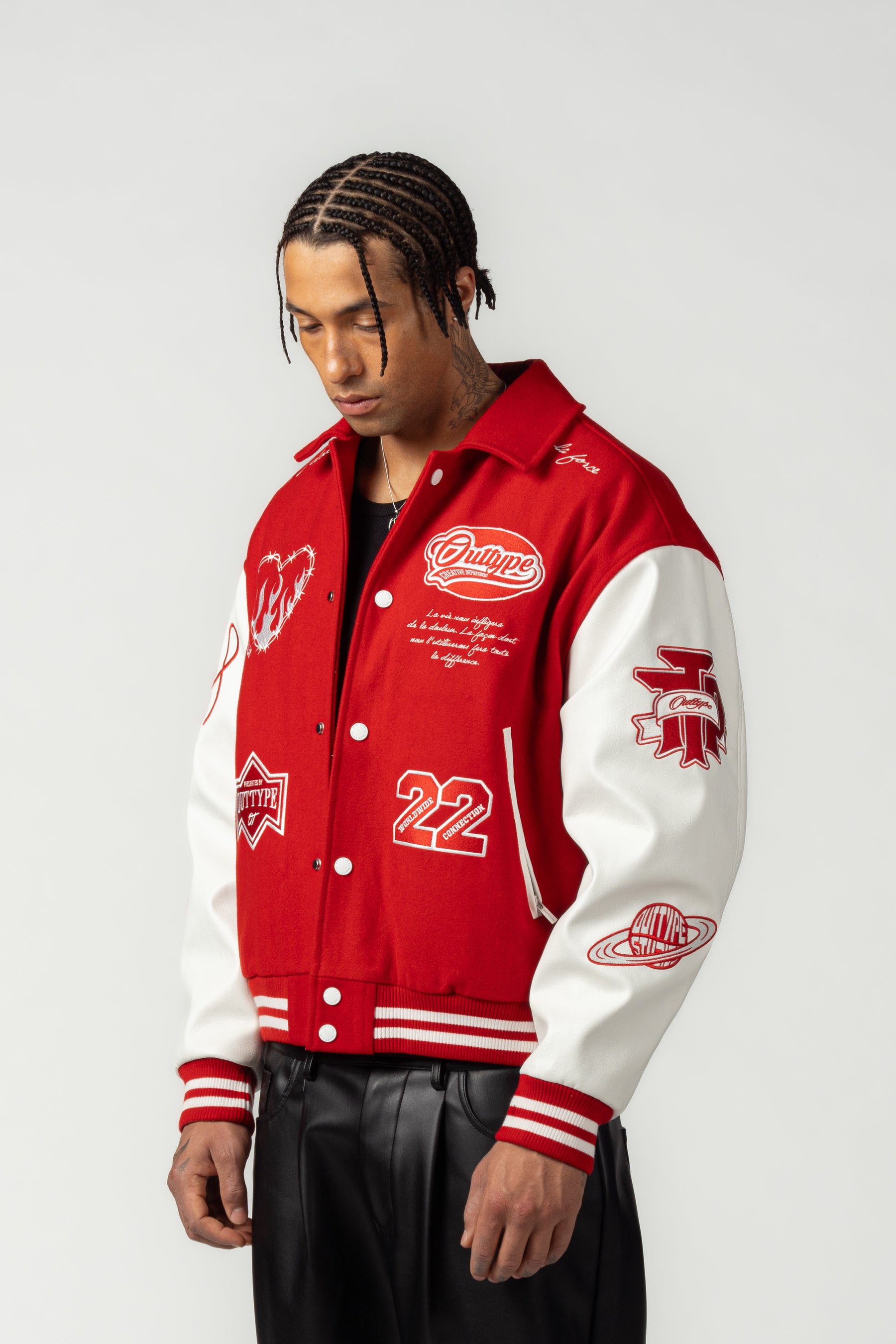 Heavy "De la Douleur" Varsity Jacket