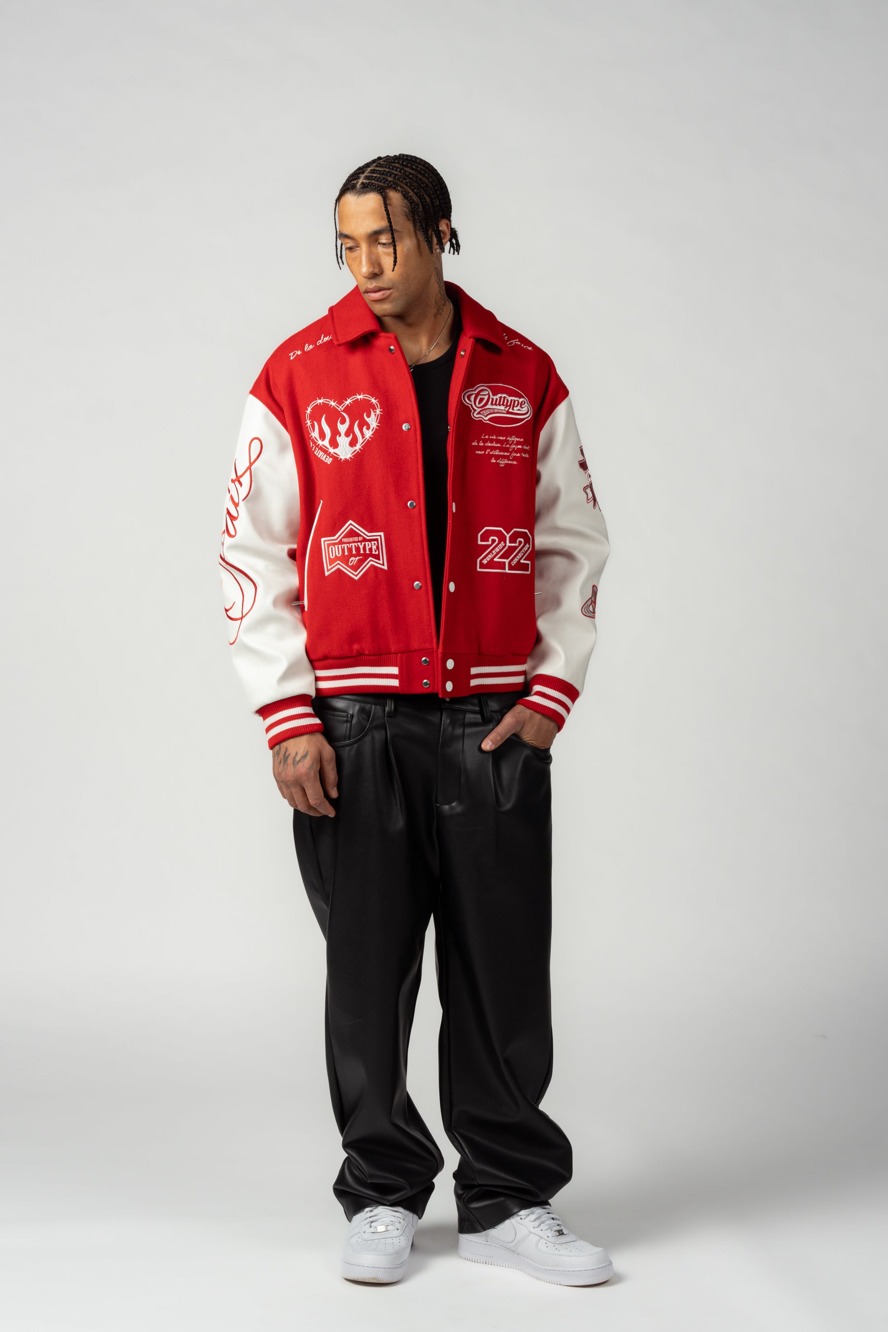 Heavy "De la Douleur" Varsity Jacket