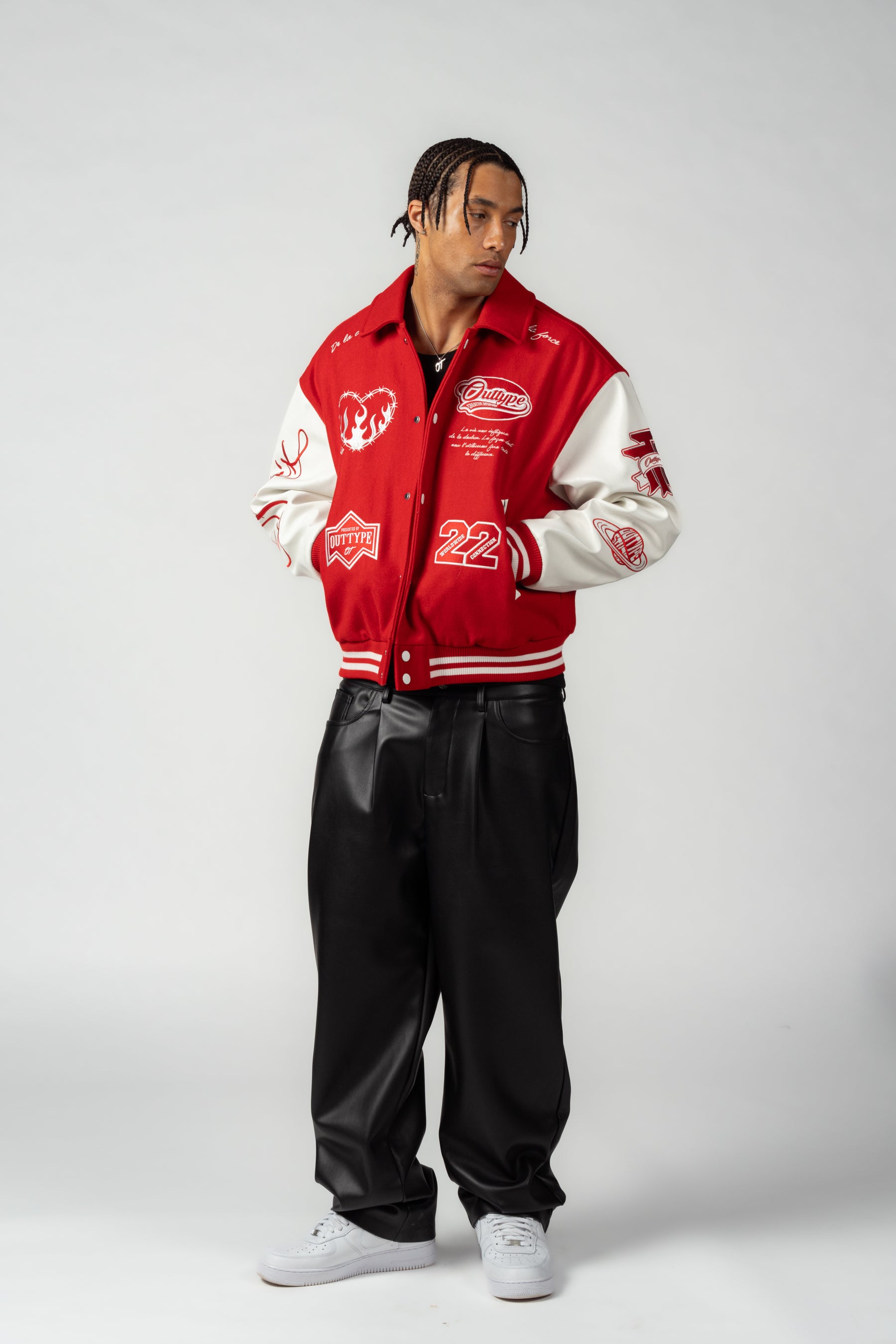 Heavy "De la Douleur" Varsity Jacket