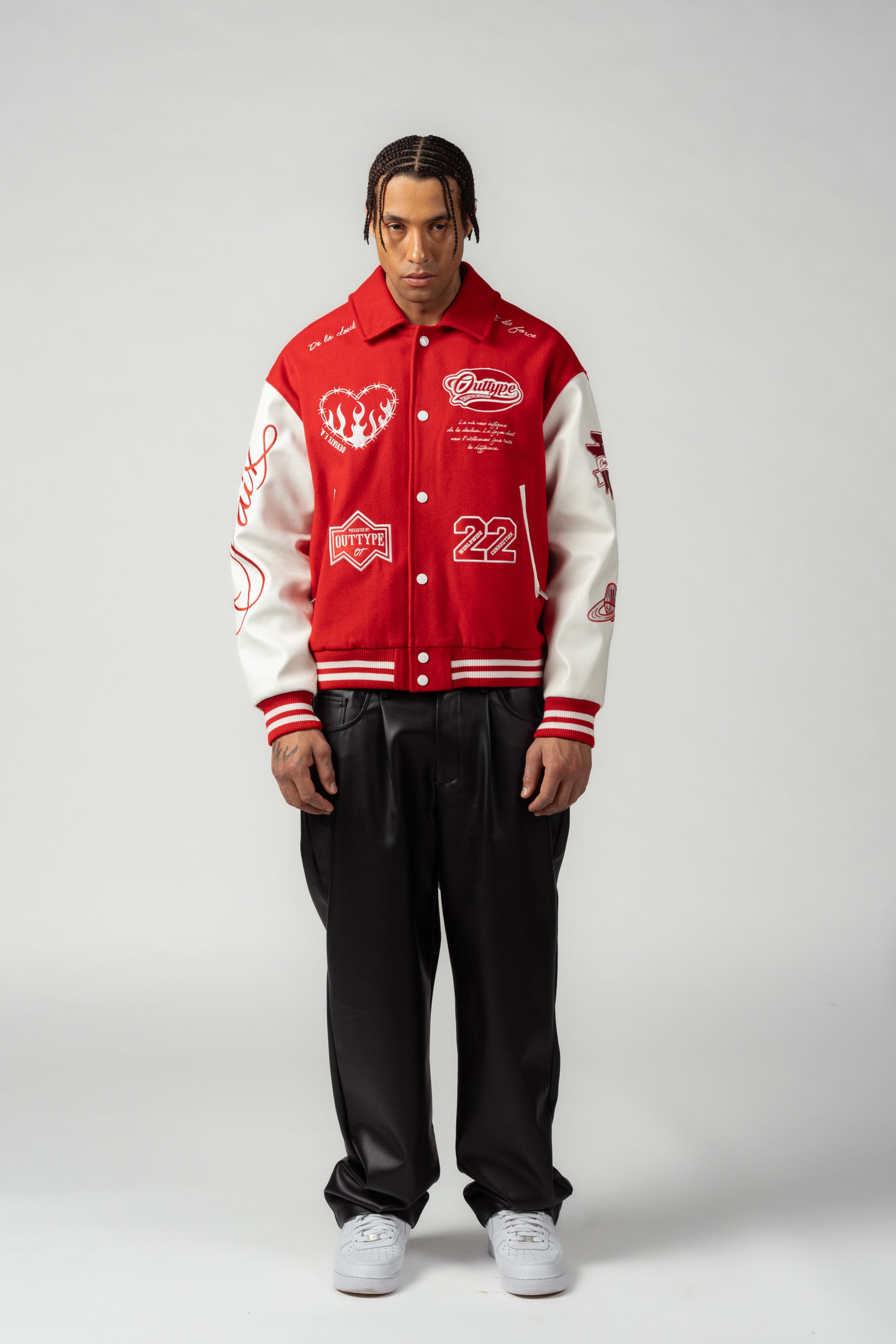 Heavy "De la Douleur" Varsity Jacket
