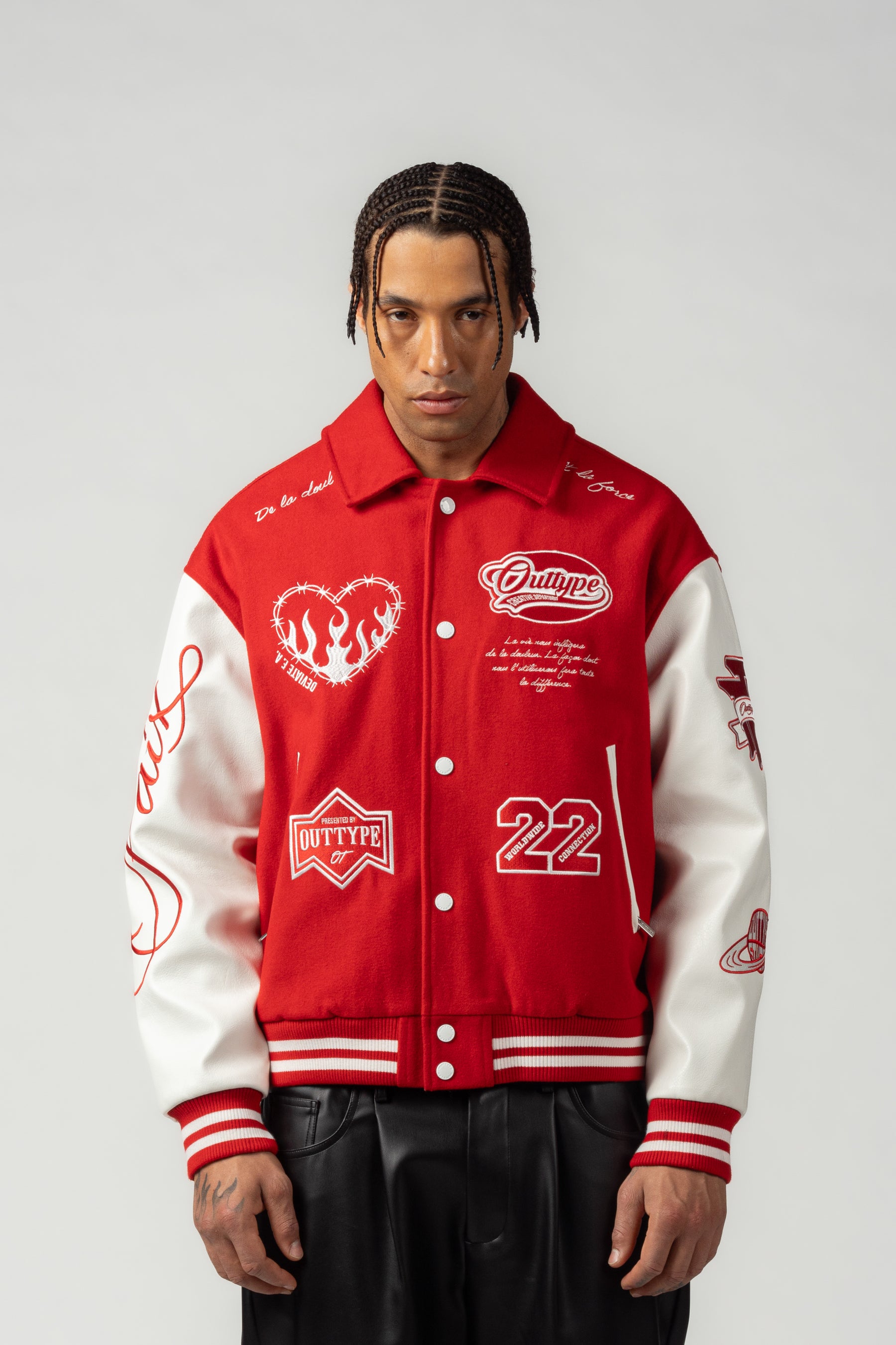Heavy "De la Douleur" Varsity Jacket
