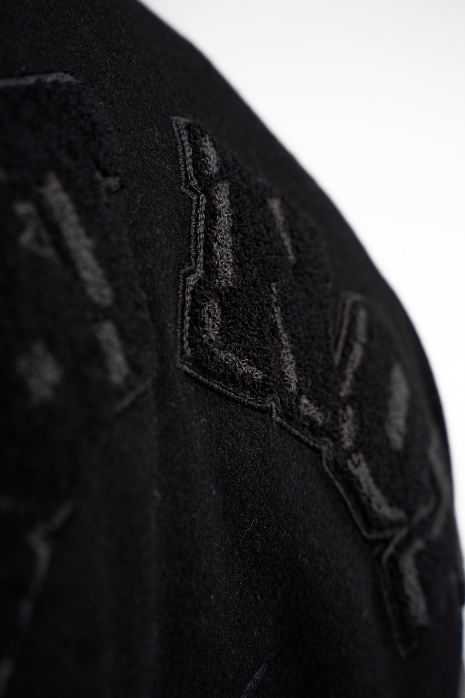 Heavy All Black Varsity Jacket