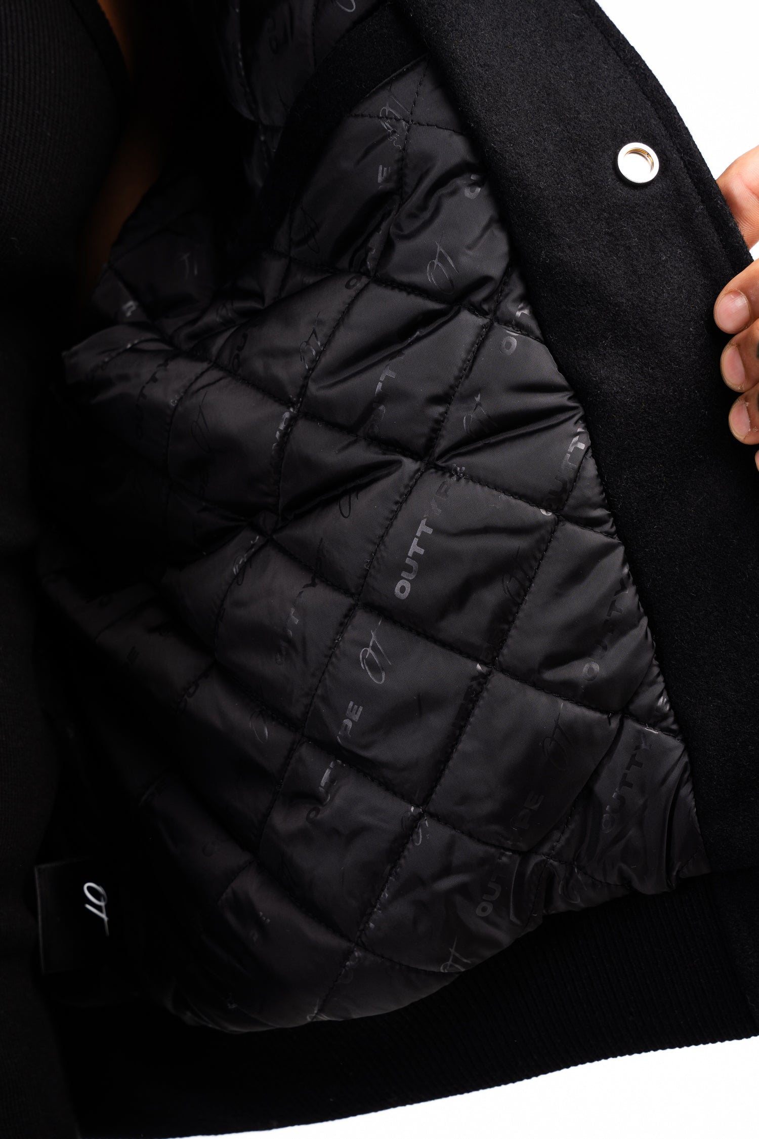 Heavy All Black Varsity Jacket