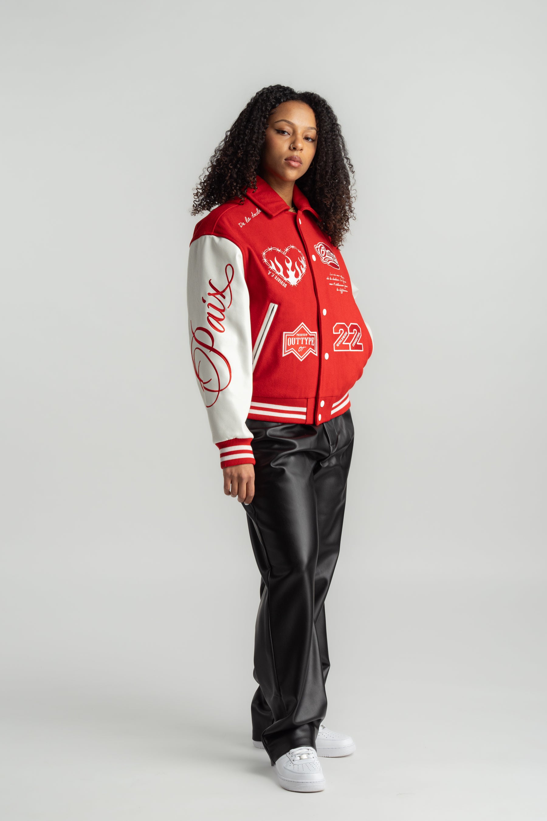 Heavy "De la Douleur" Varsity Jacket