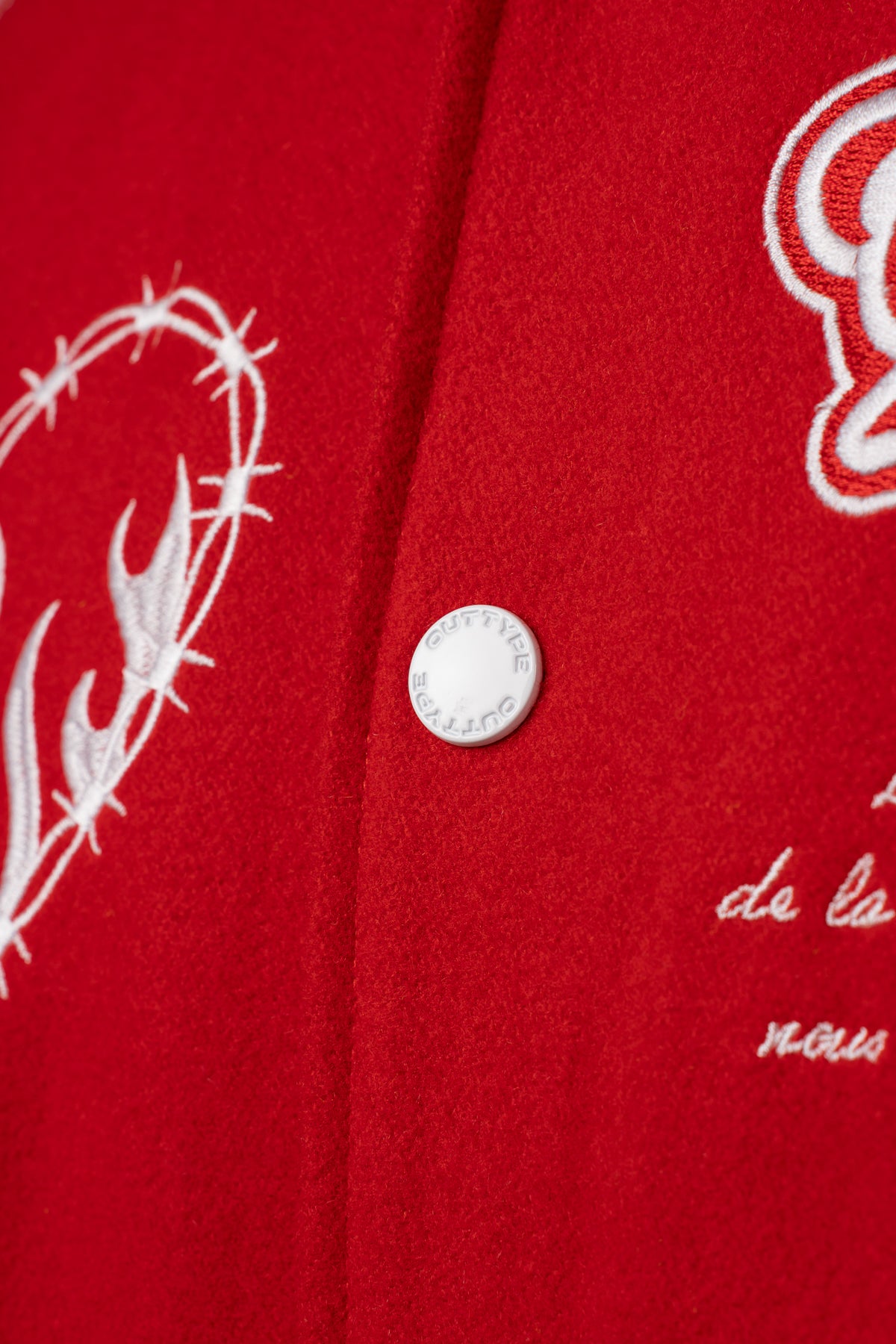 Heavy "De la Douleur" Varsity Jacket