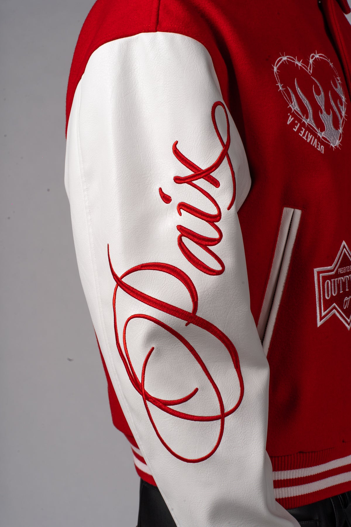 Heavy "De la Douleur" Varsity Jacket