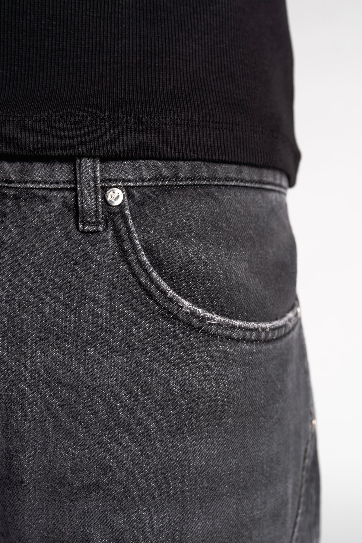 Washed Pleat Denim