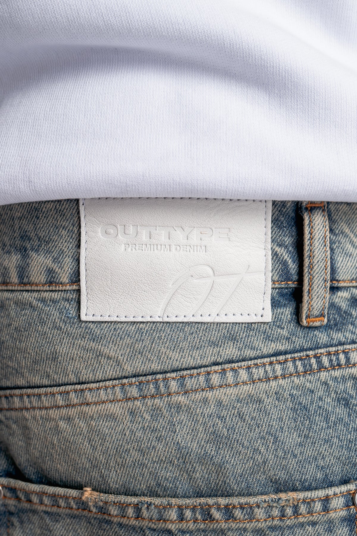Washed Pleat Denim