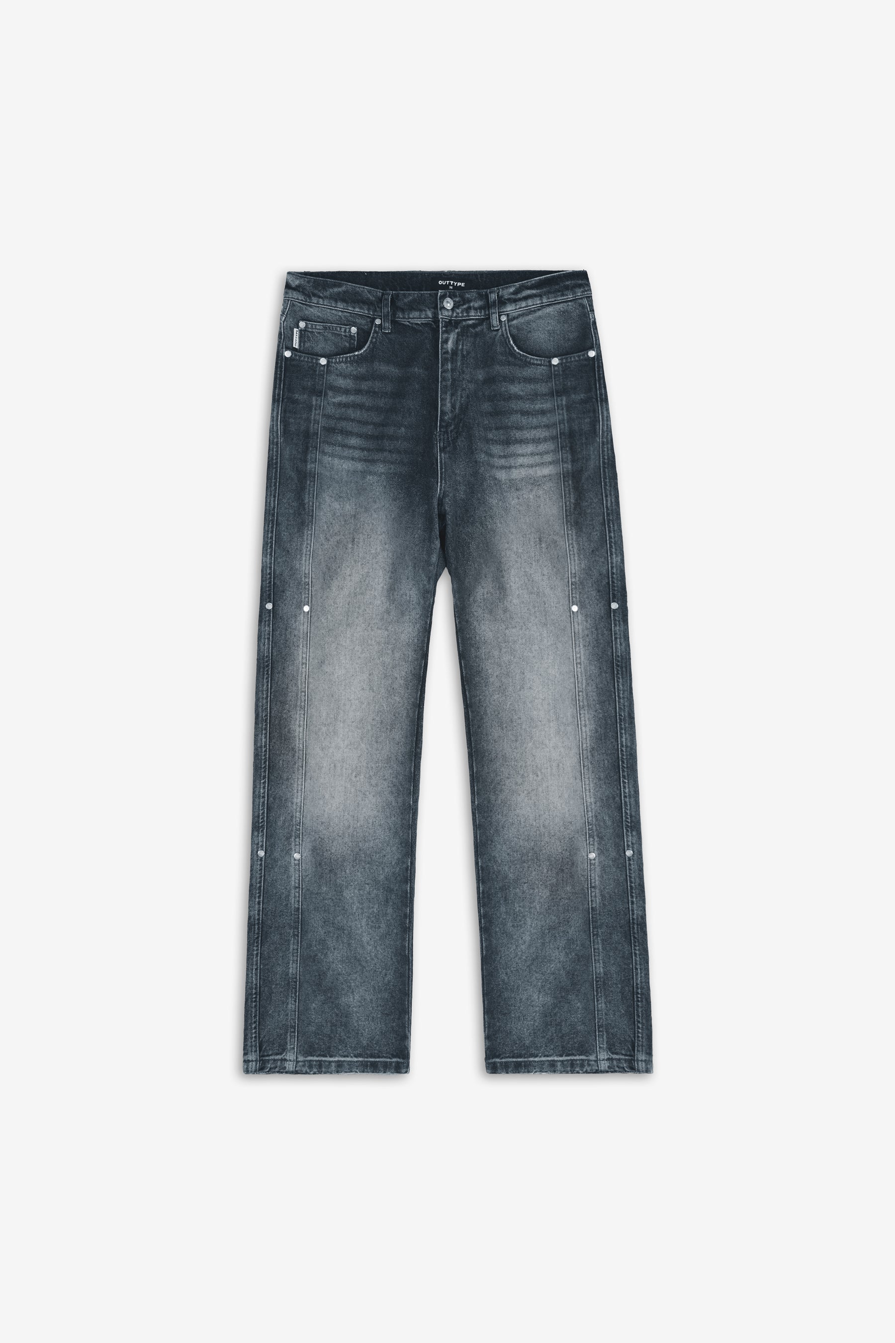 Washed Blue Rivet Denim