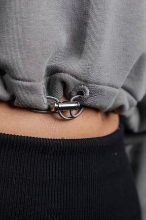 WOMEN SPORTS CROP SWEATER