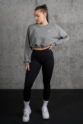 WOMEN SPORTS CROP SWEATER
