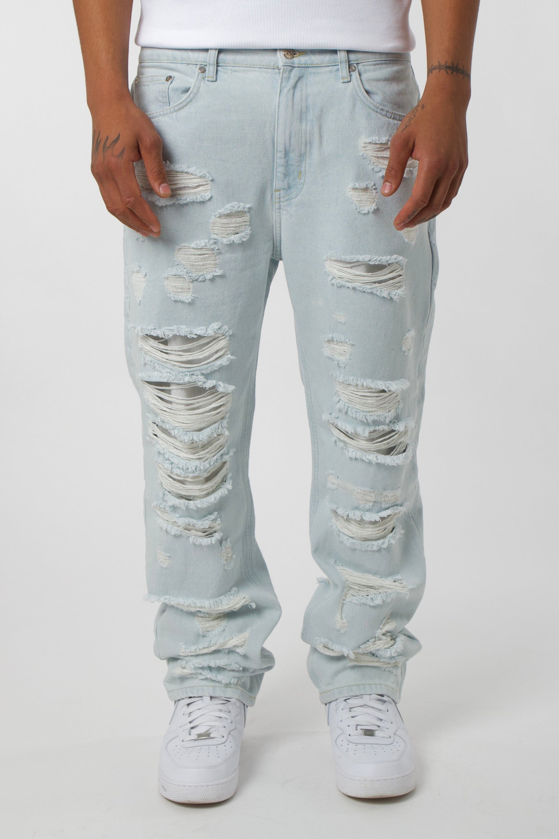 Full Distressed Denim