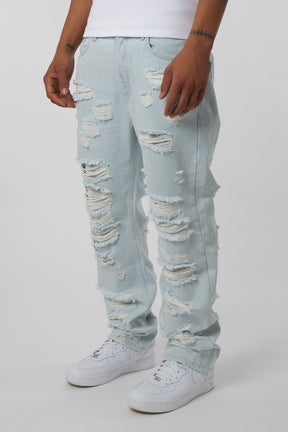 Full Distressed Denim