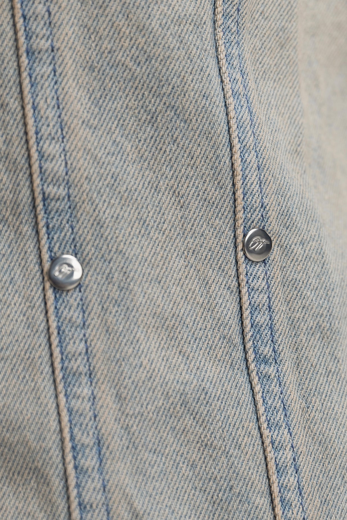 Sand Washed Rivet Denim