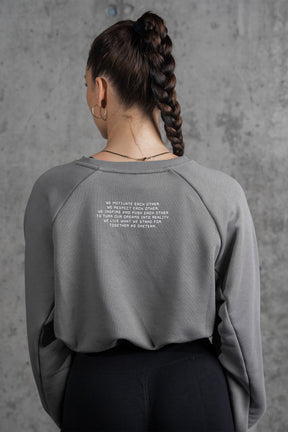 WOMEN SPORTS CROP SWEATER