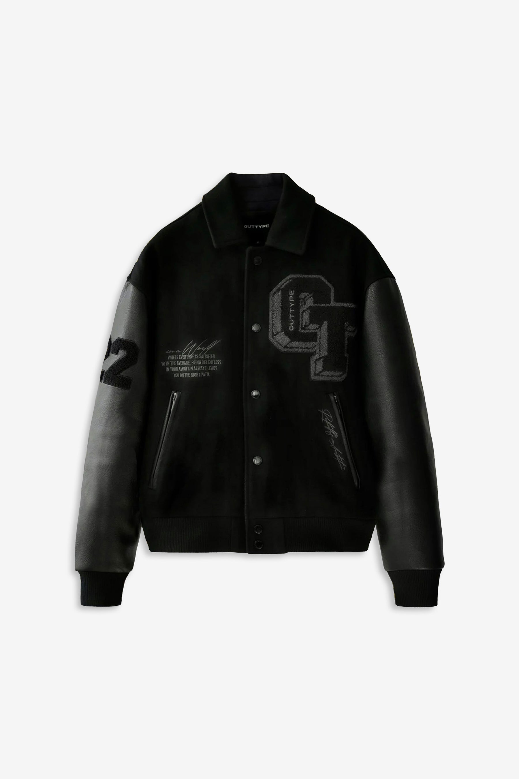 All Black Varsity Jacket