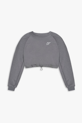 WOMEN SPORTS CROP SWEATER