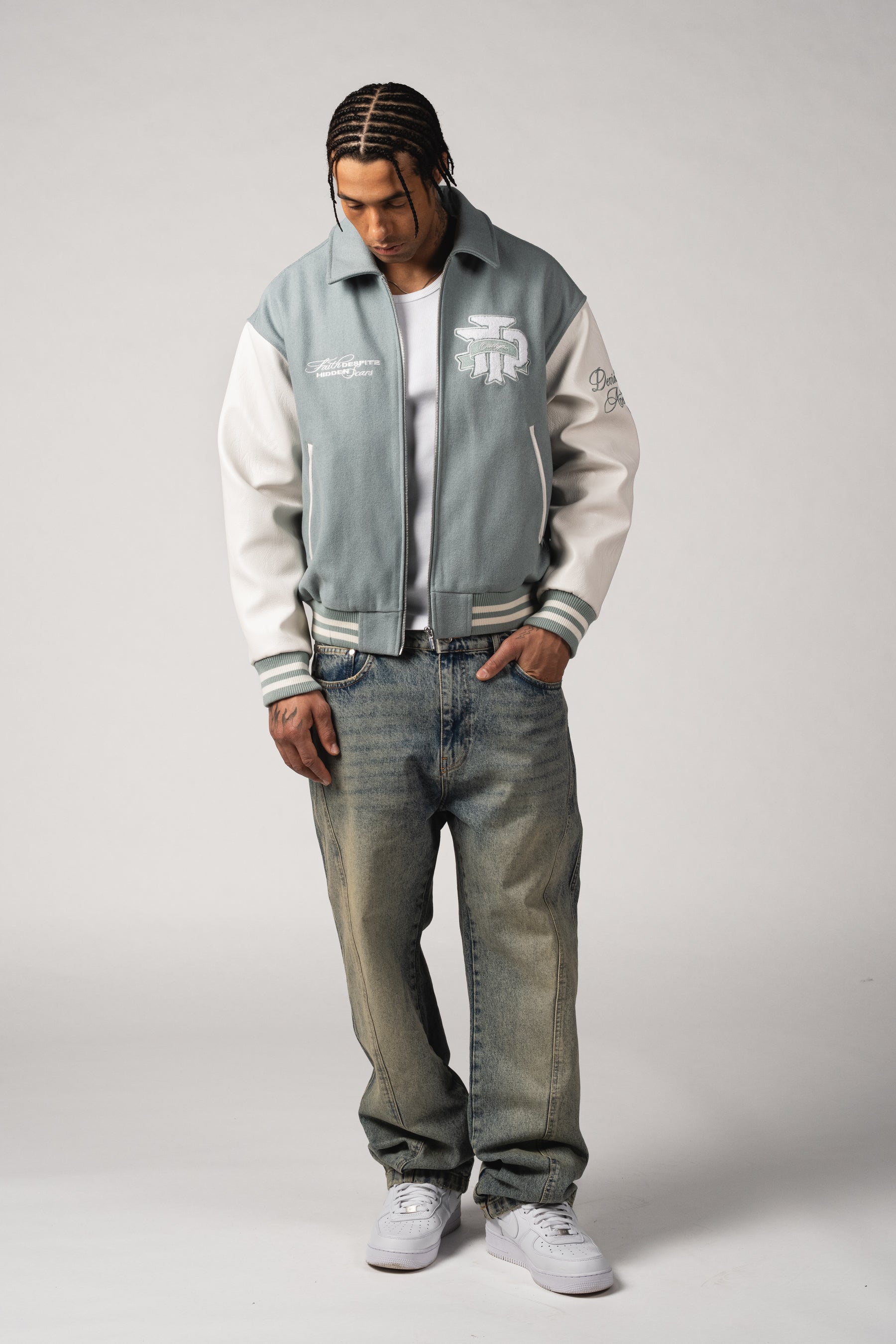 "Faith & Scars" Varsity Jacket