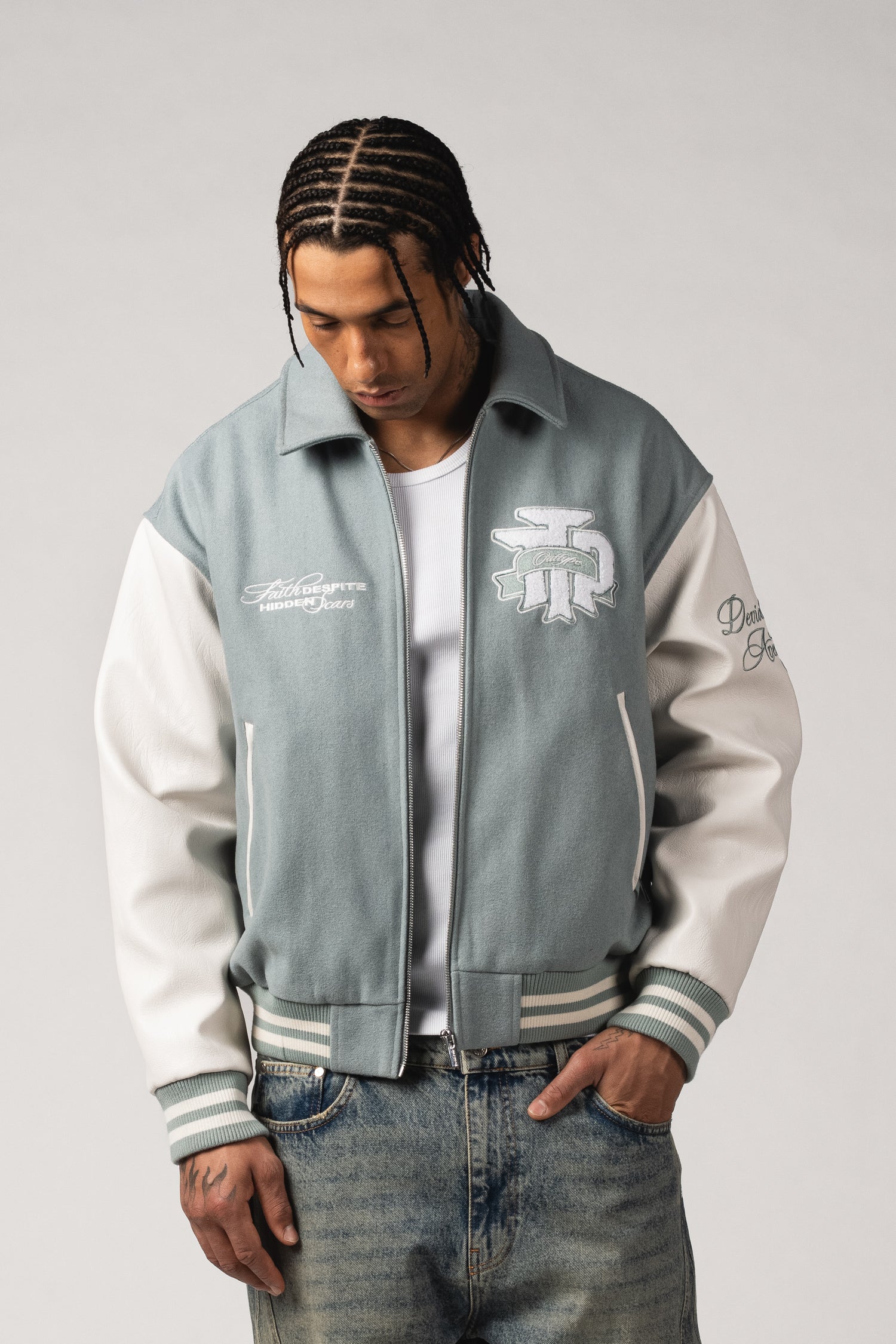 "Faith & Scars" Varsity Jacket