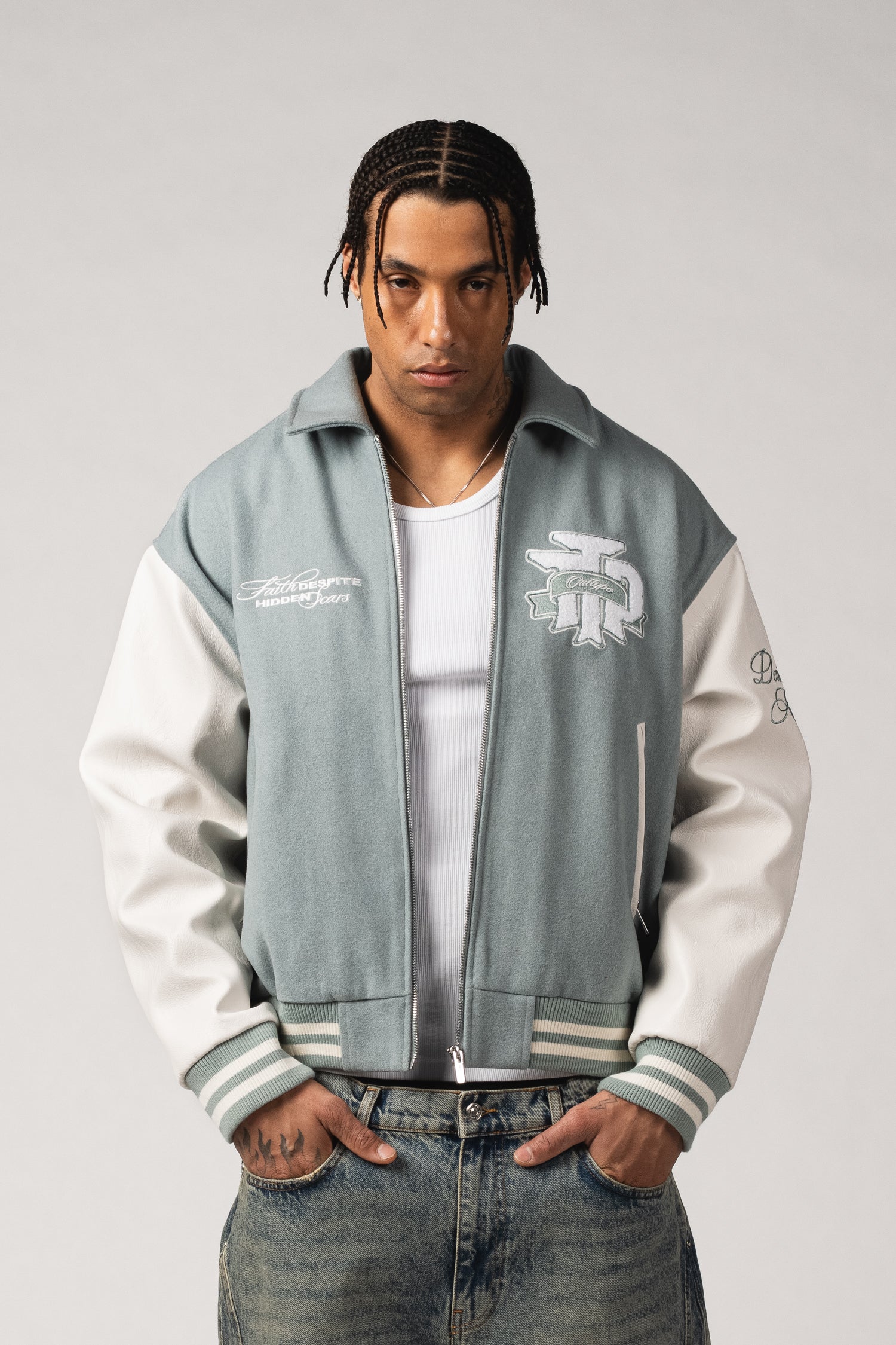 "Faith & Scars" Varsity Jacket