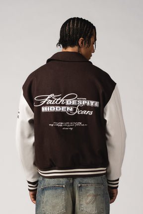 "Faith & Scars" Varsity Jacket