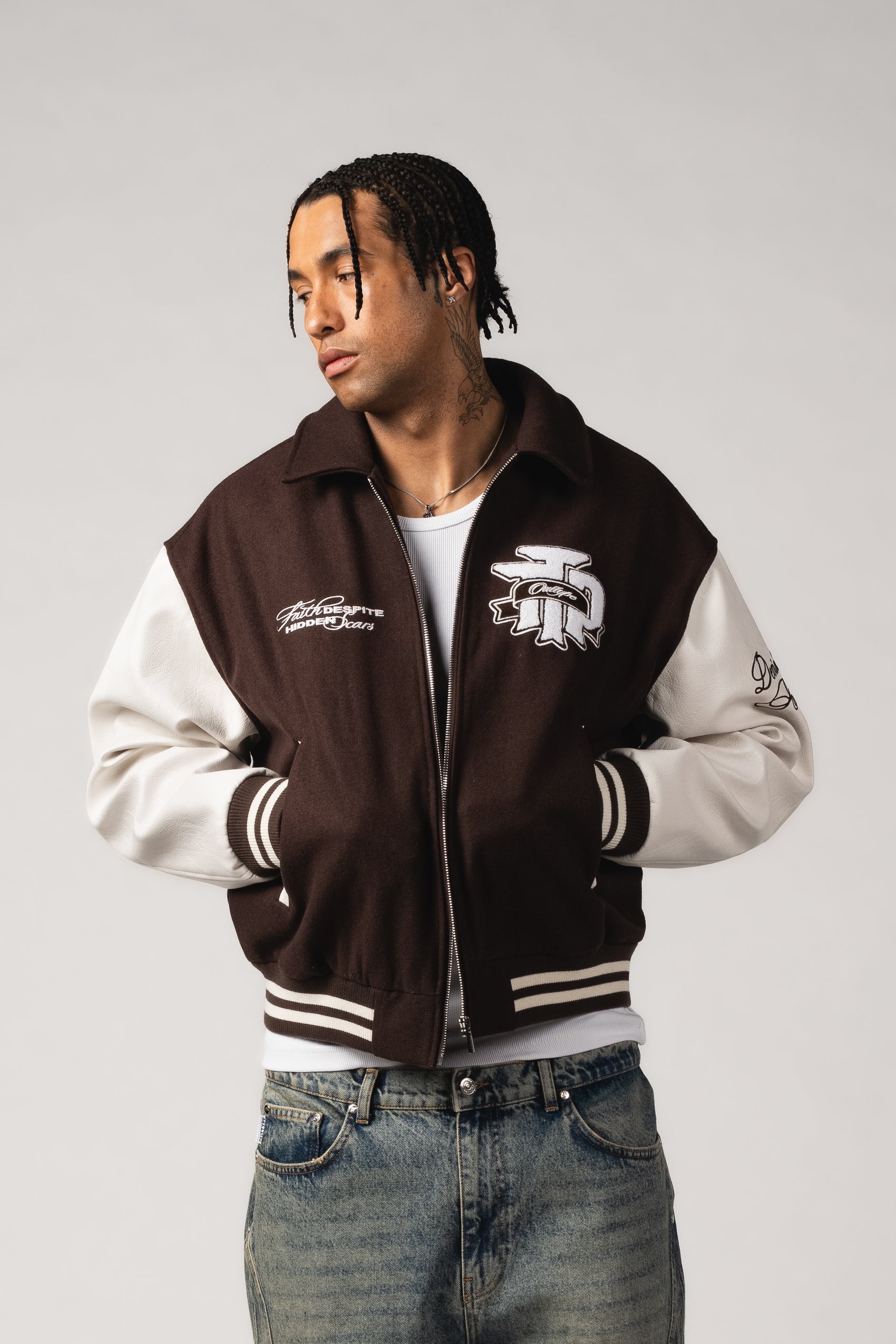 "Faith & Scars" Varsity Jacket