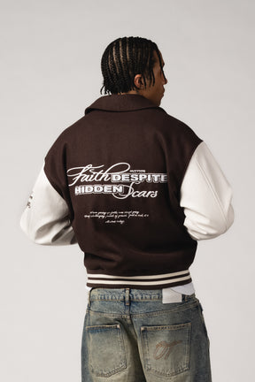 "Faith & Scars" Varsity Jacket