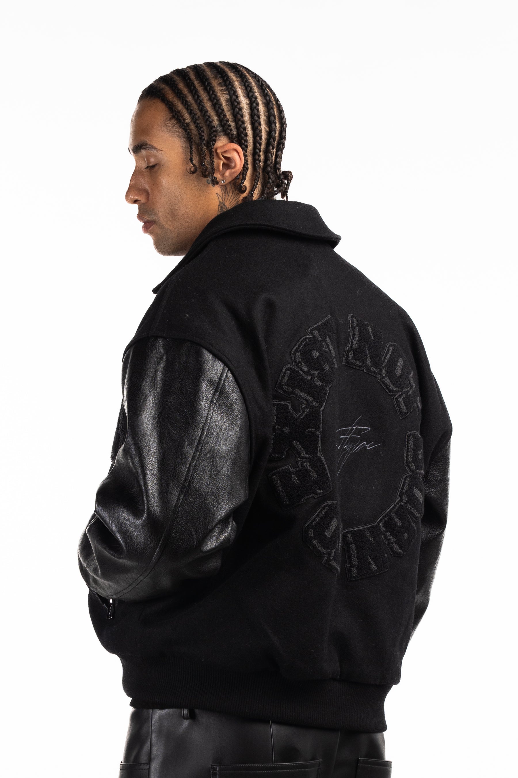 All Black Varsity Jacket