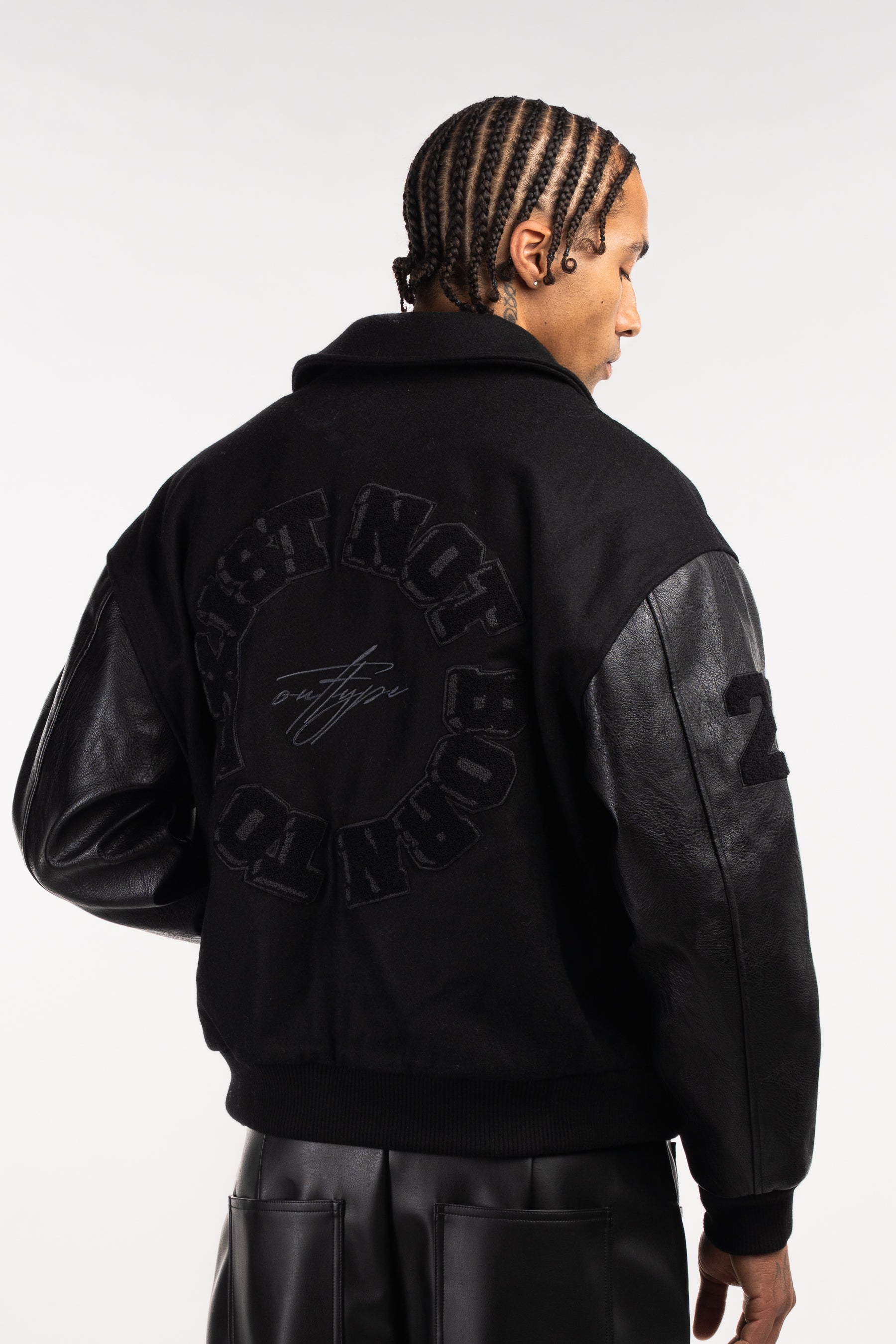 All Black Varsity Jacket