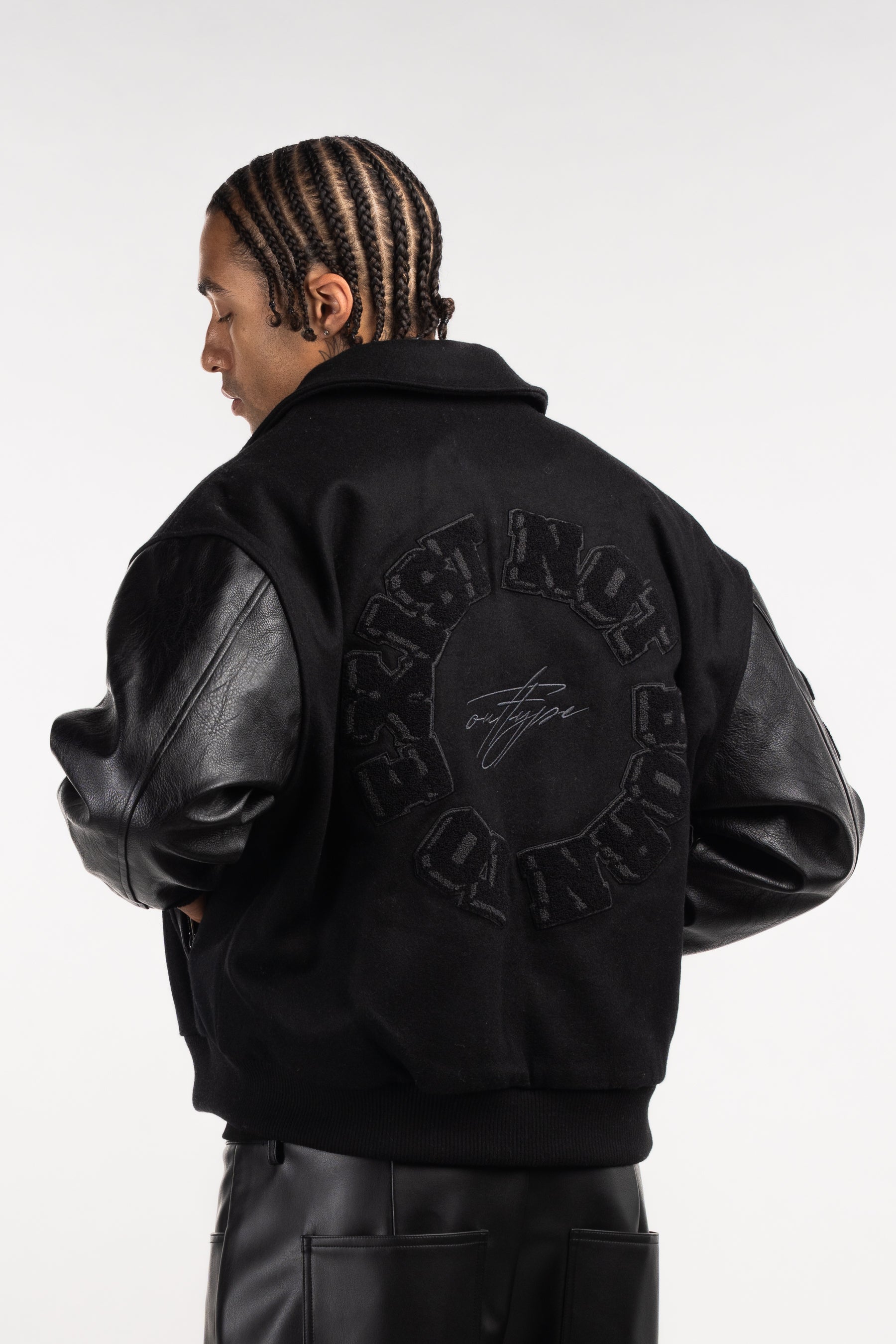 All Black Varsity Jacket