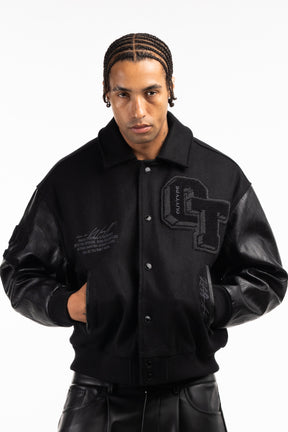 All Black Varsity Jacket