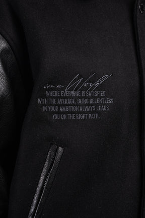 All Black Varsity Jacket