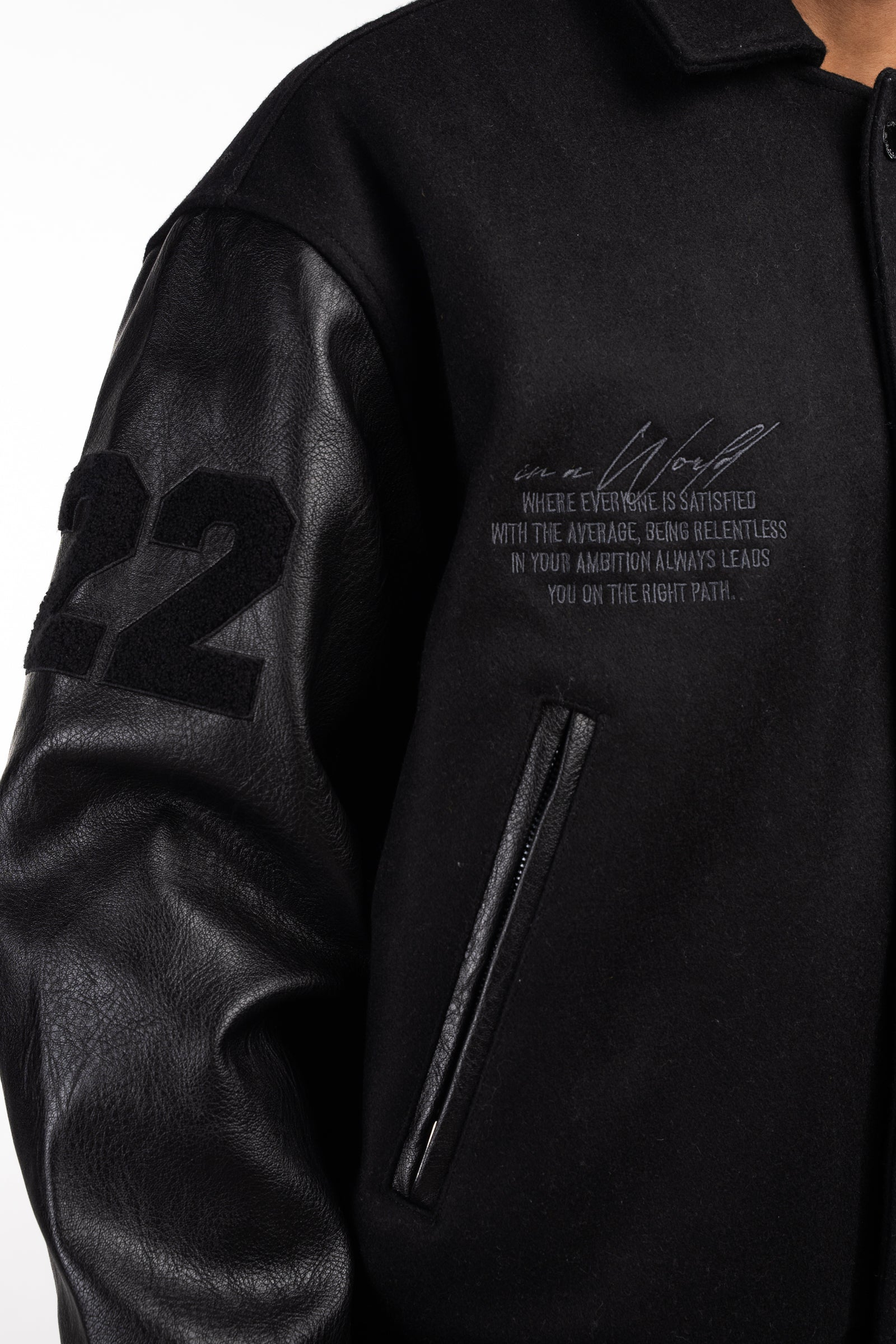 All Black Varsity Jacket