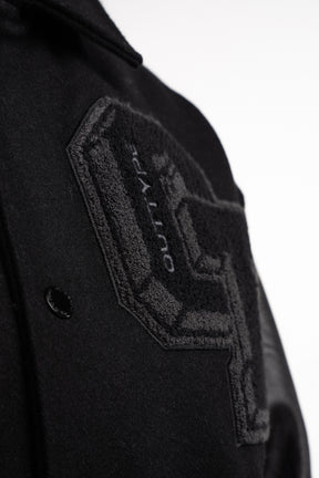Heavy All Black Varsity Jacket