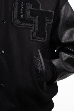 Heavy All Black Varsity Jacket
