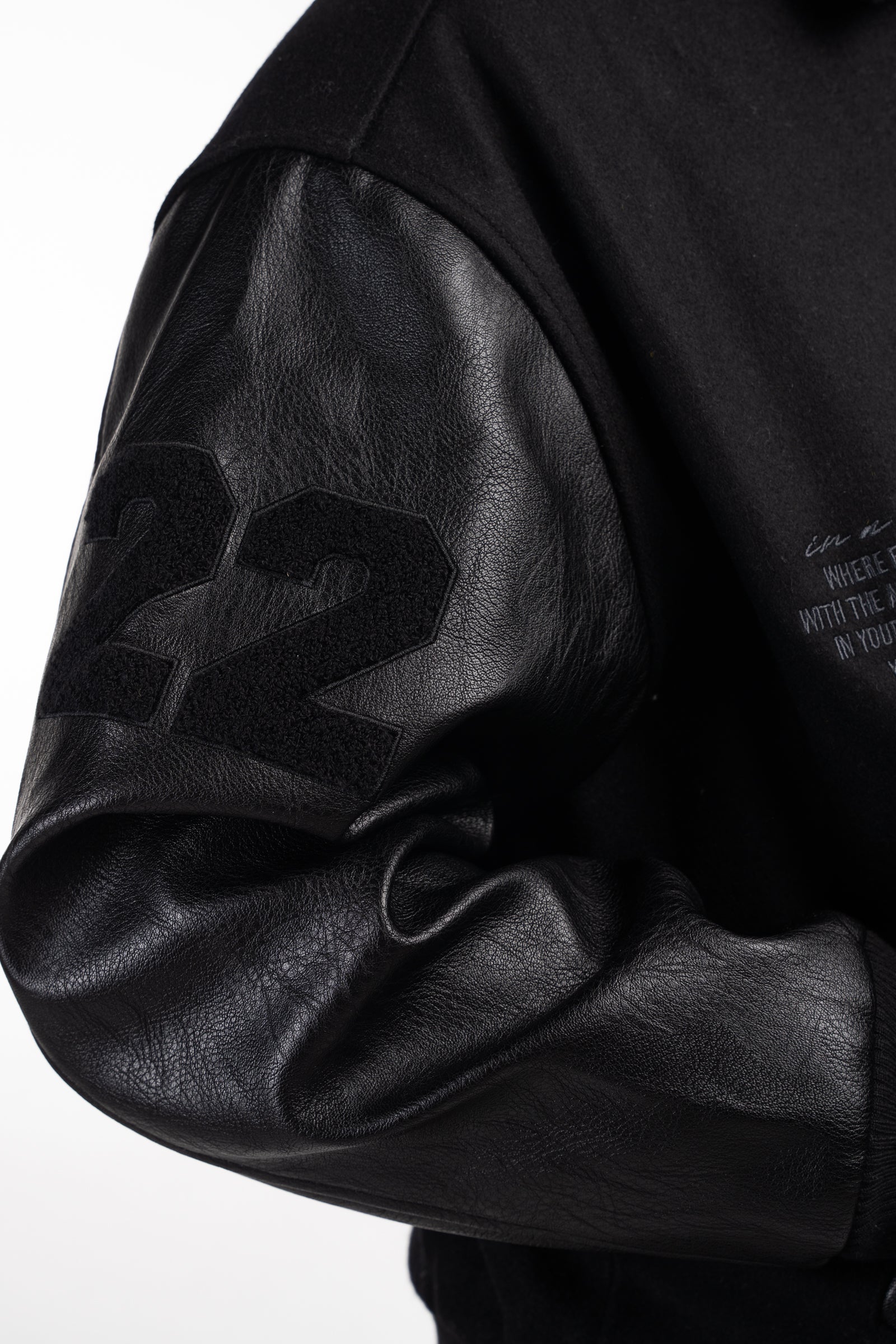 All Black Varsity Jacket