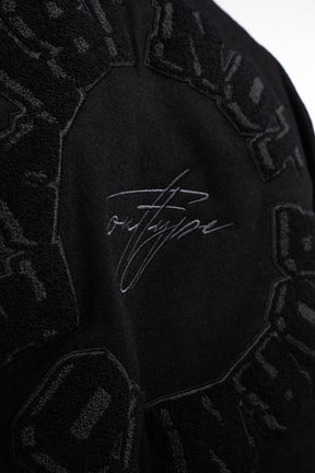 Heavy All Black Varsity Jacket
