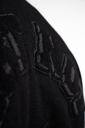 Heavy All Black Varsity Jacket