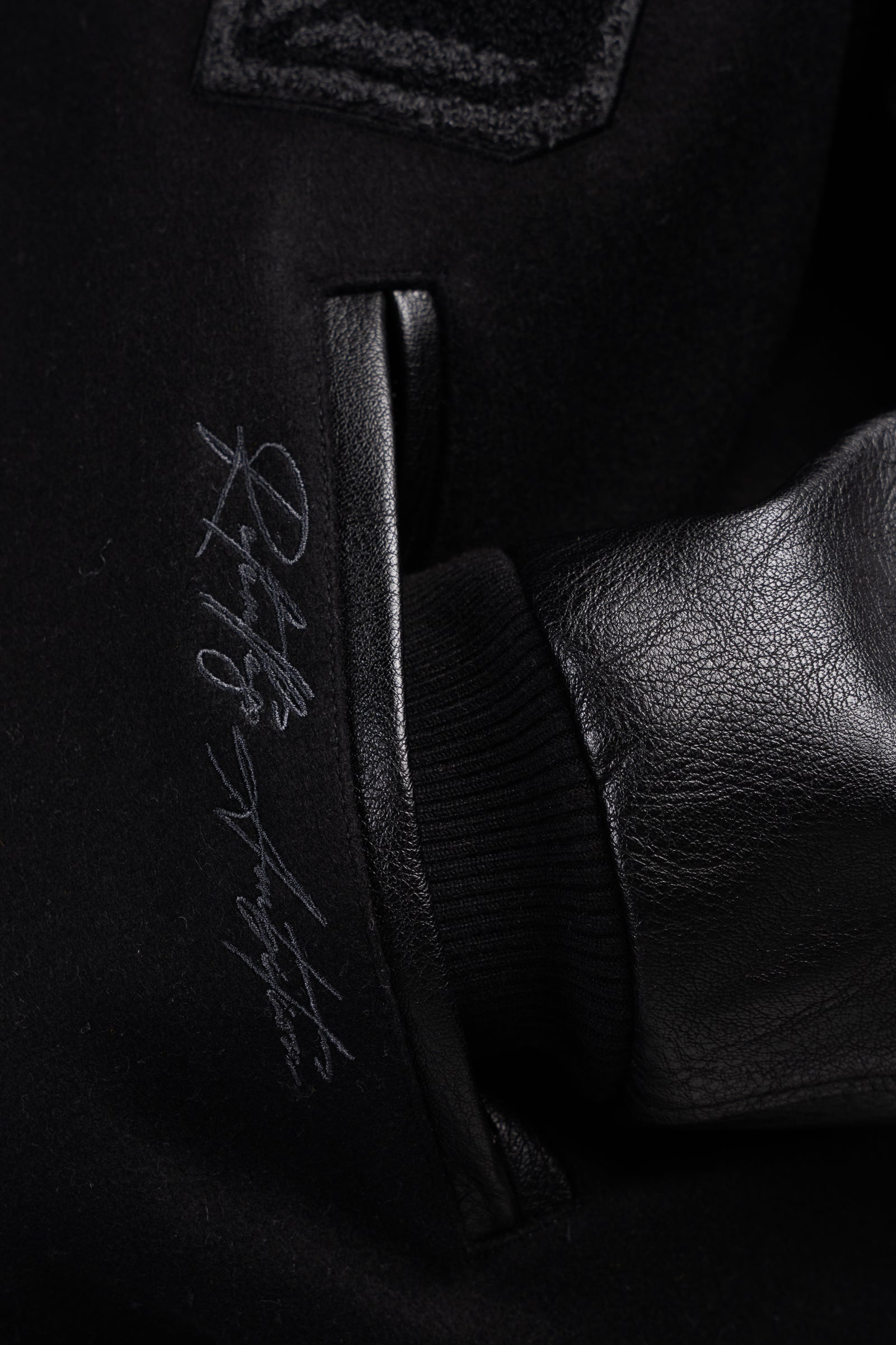 All Black Varsity Jacket