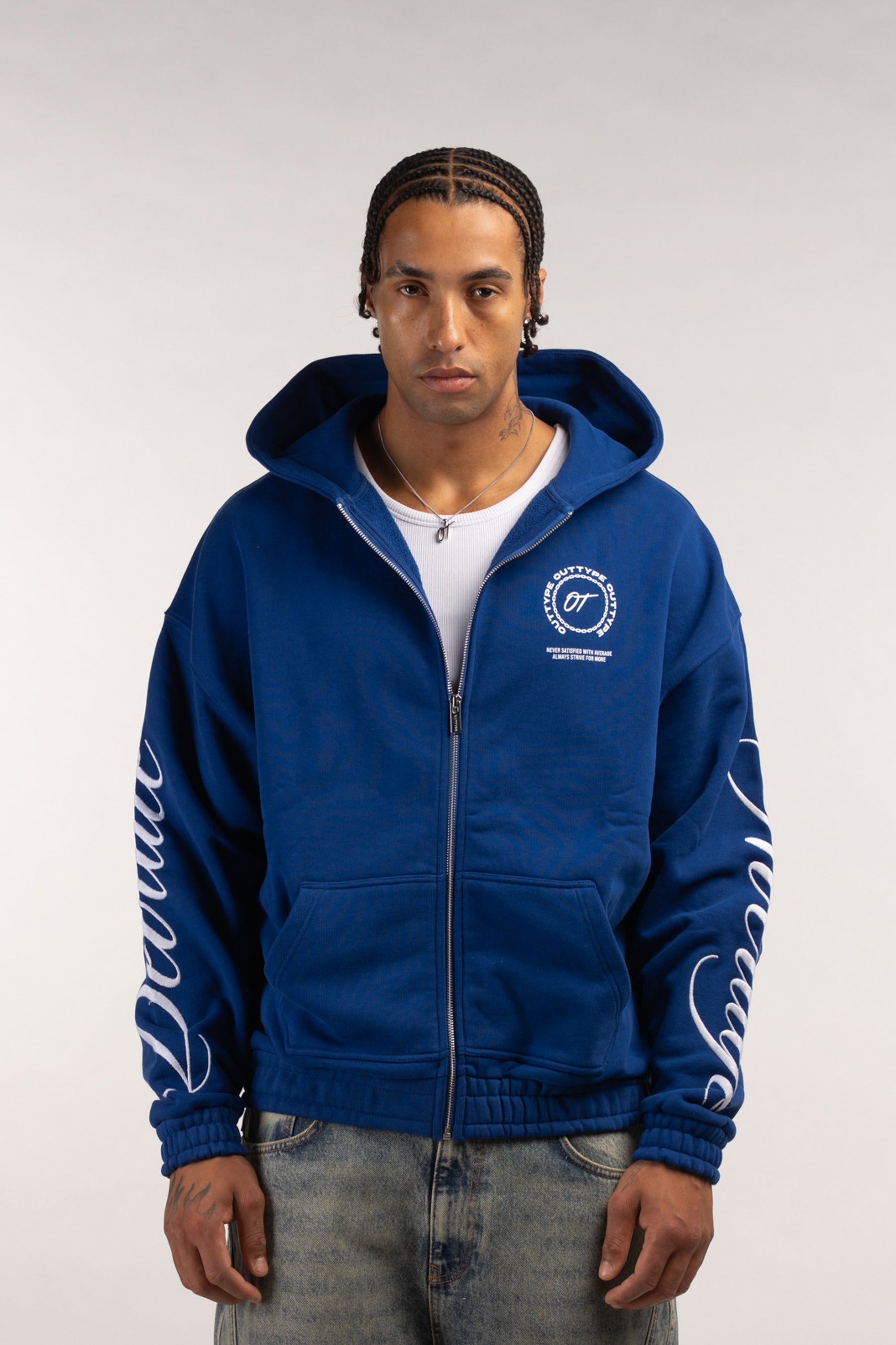 EMBROIDERY ZIPP HOODIE