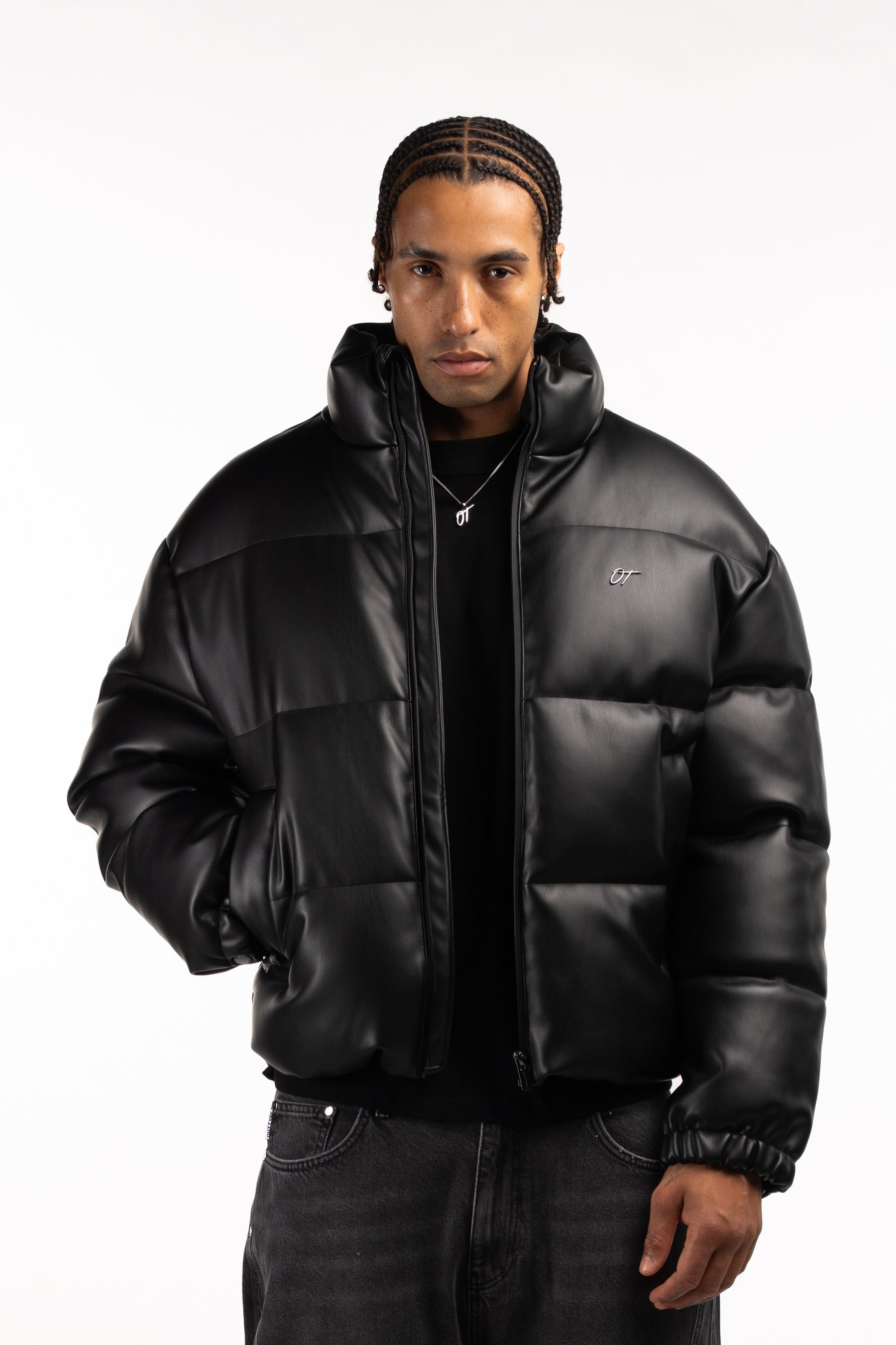 PUFFER LEATHER JACKET V2