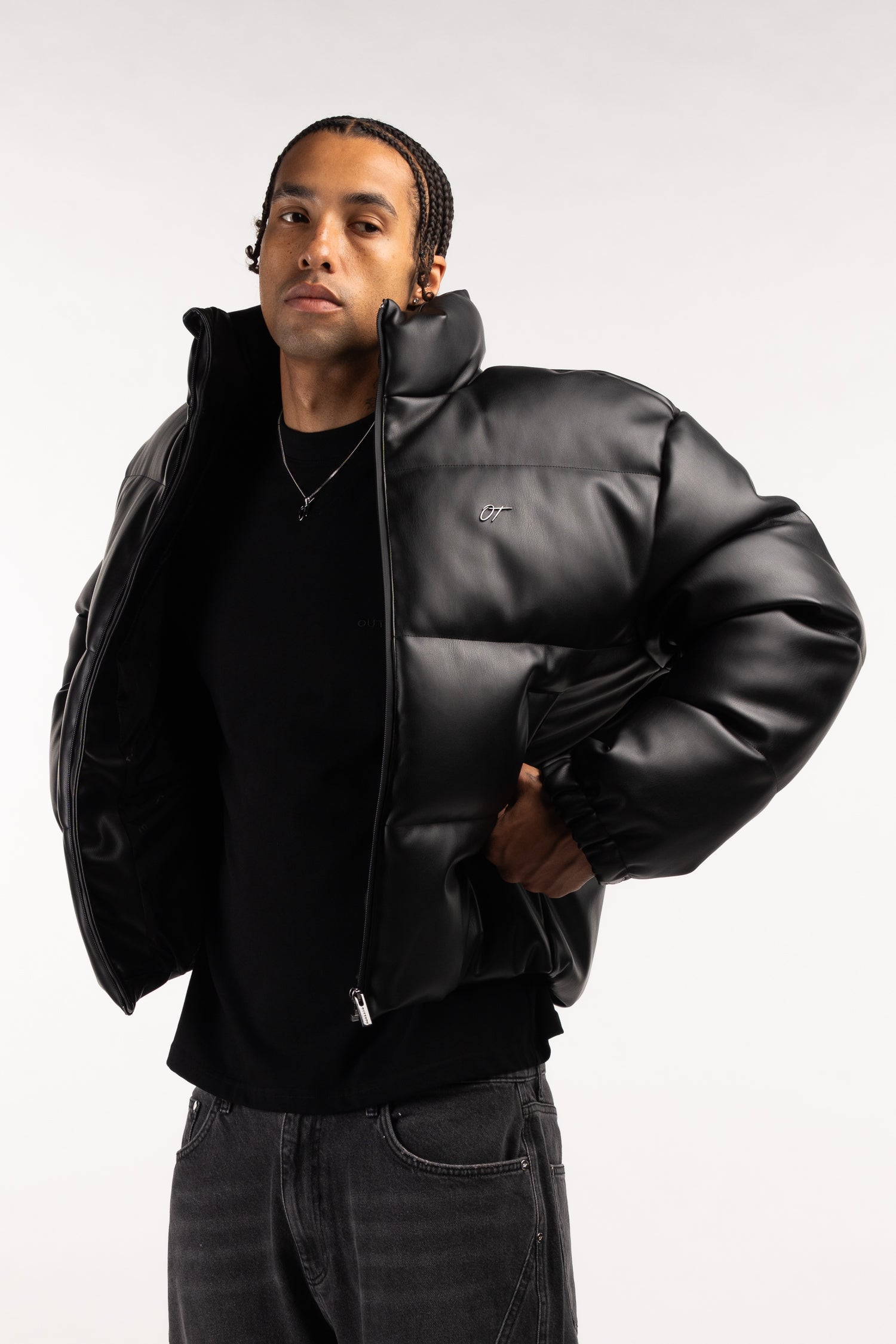 PUFFER LEATHER JACKET V2