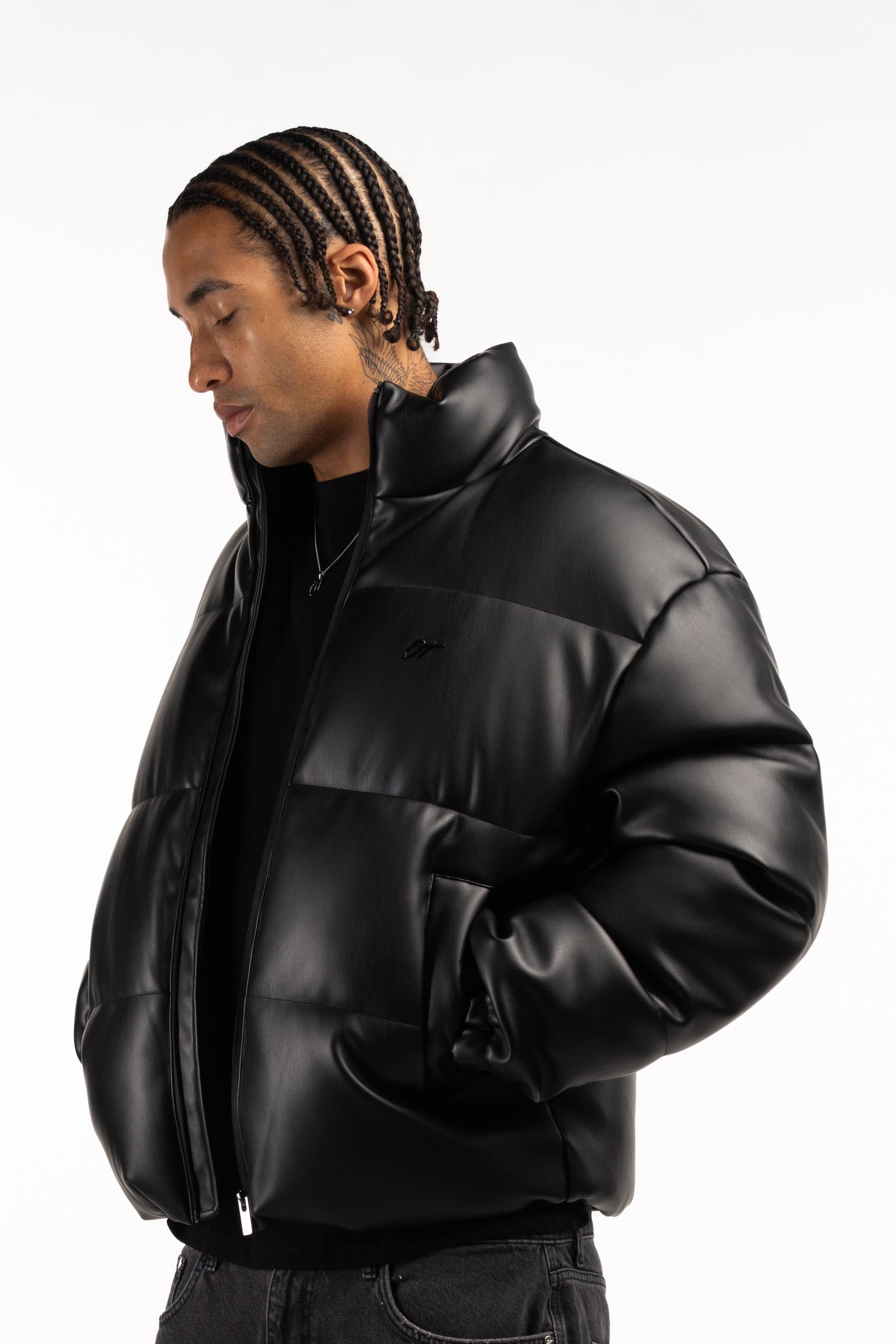 PUFFER LEATHER JACKET V2