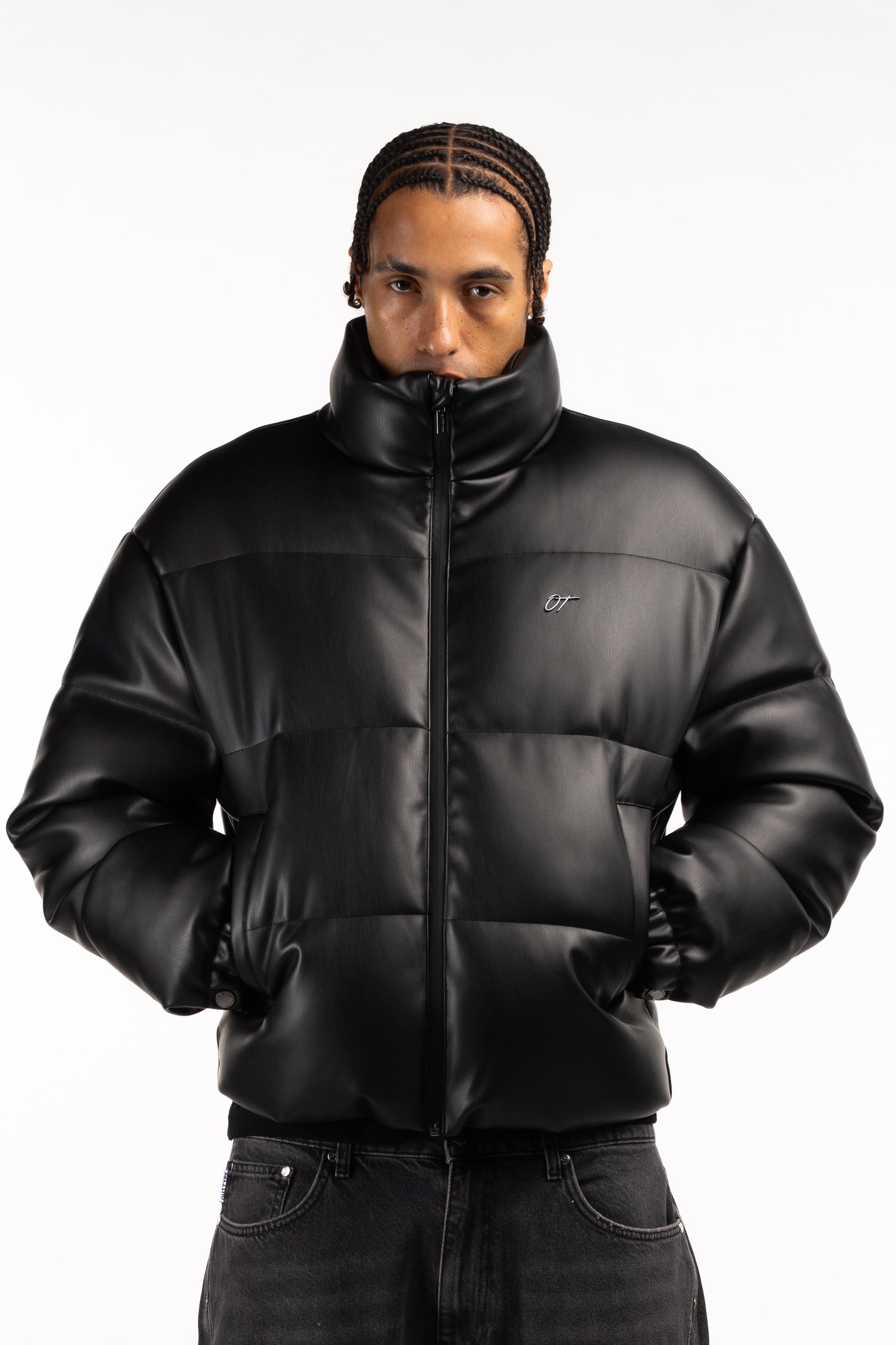 PUFFER LEATHER JACKET V2