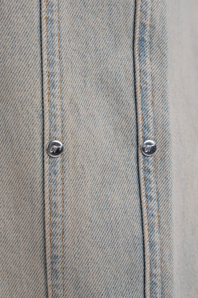 Sand Washed Rivet Denim