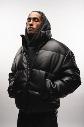 PUFFER LEATHER JACKET V2