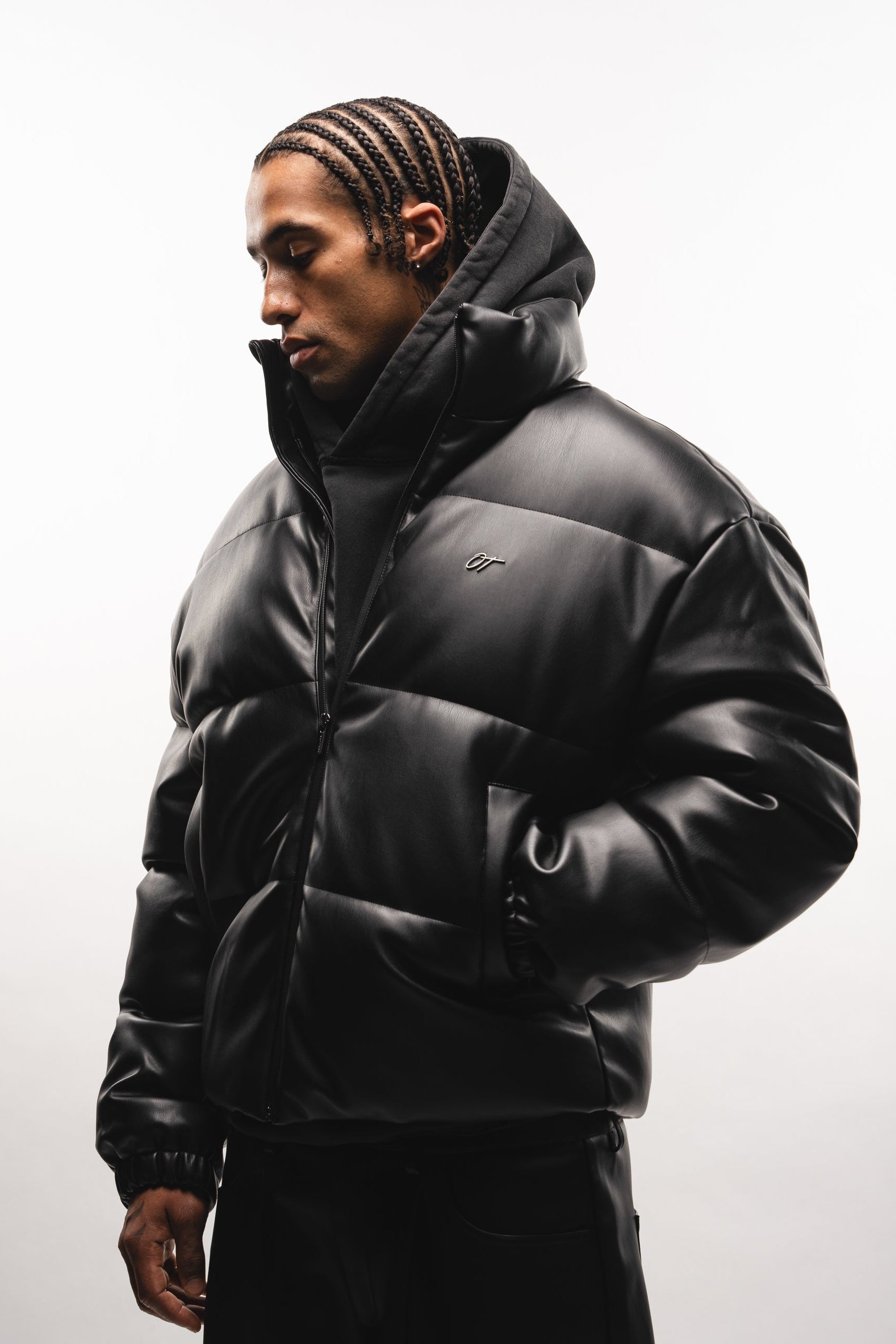 PUFFER LEATHER JACKET V2