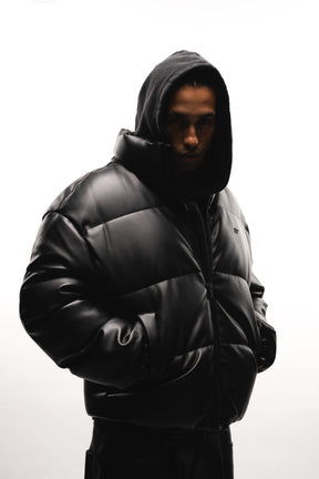 PUFFER LEATHER JACKET V2