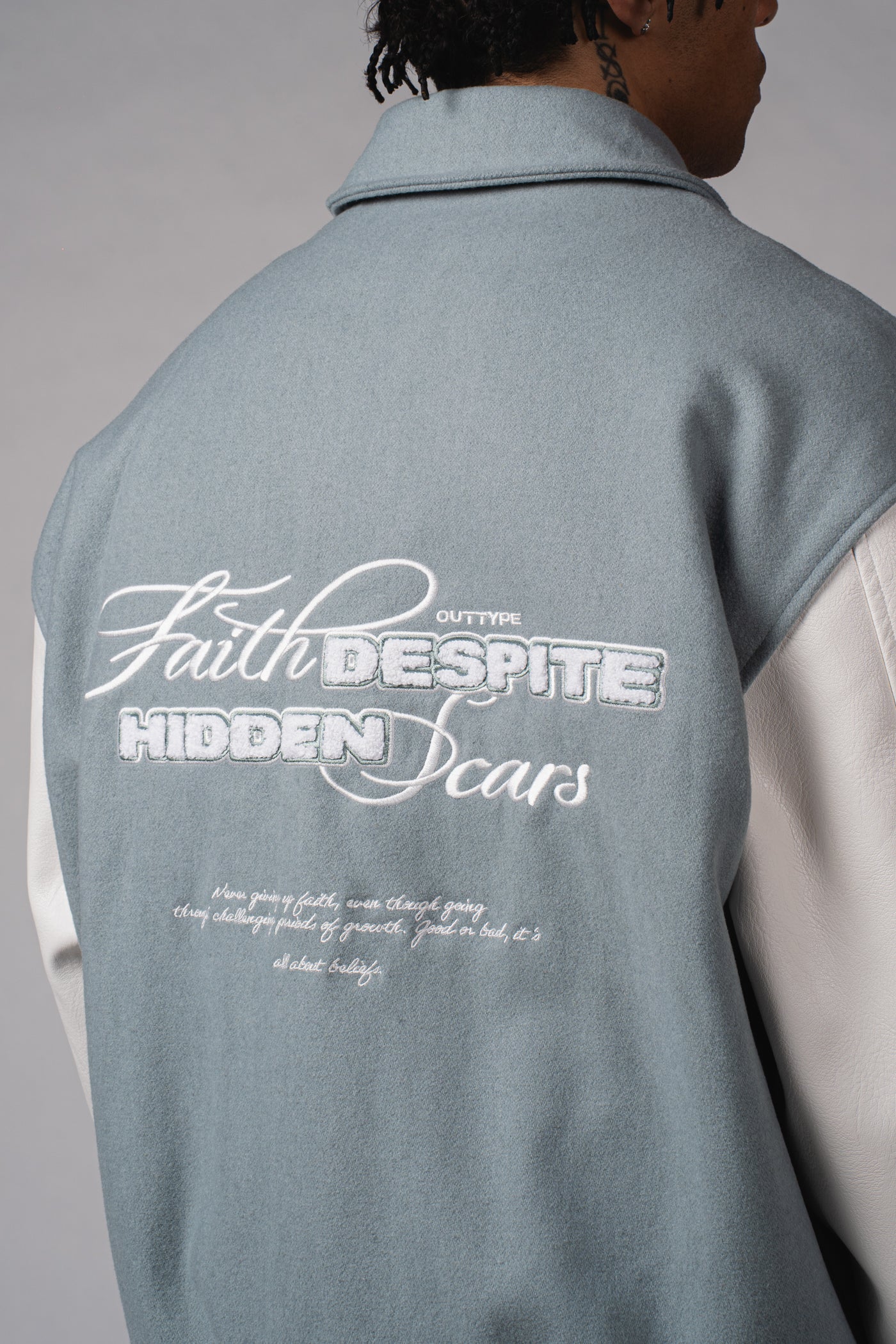 "Faith & Scars" Varsity Jacket